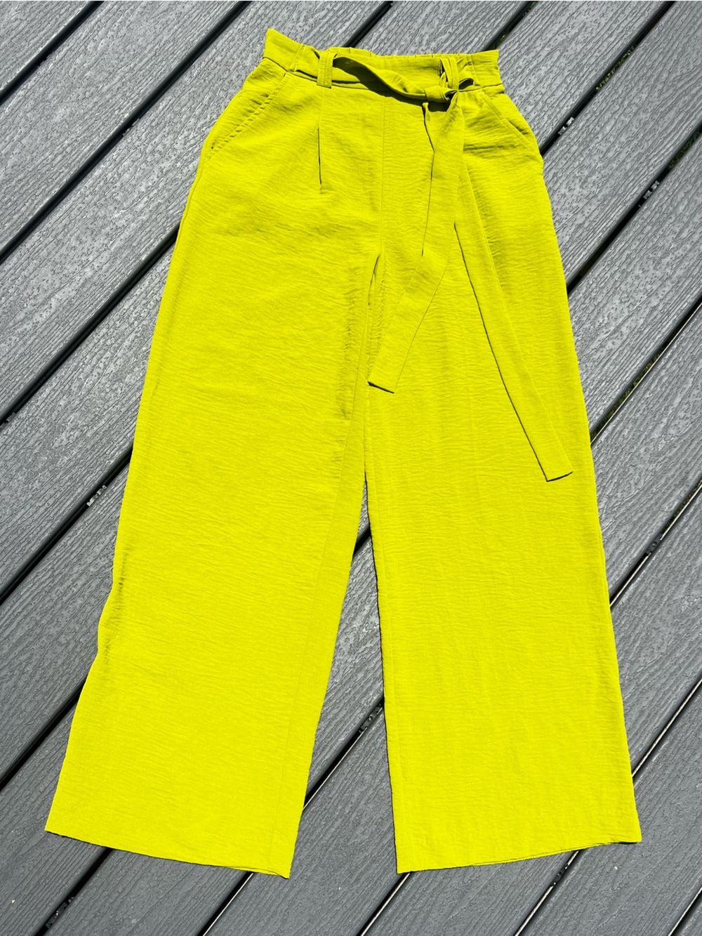 Jules & Leopold Lime-Green Elastic Waist Dress Pants